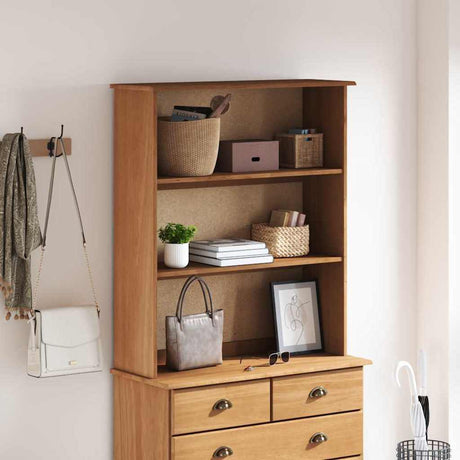 Vidaxl hutch askim 91 x 30 x 104 cm massief grenenhout