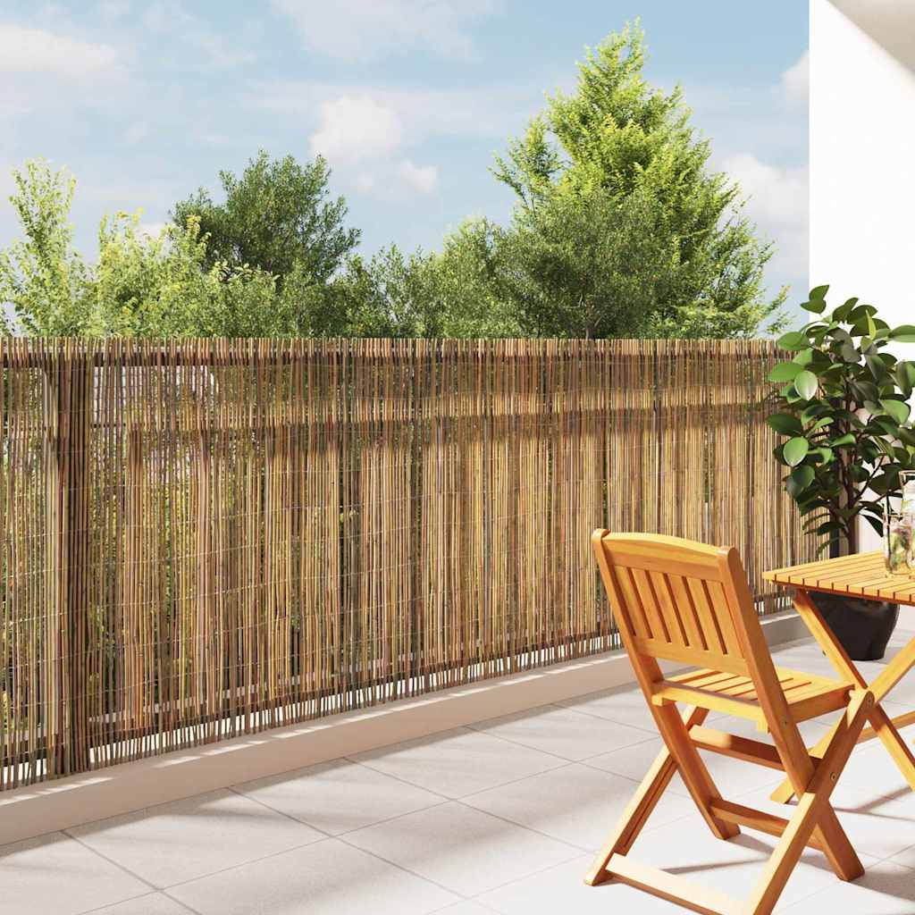 Vidaxl bamboehek 500 x 125 cm bamboe naturel