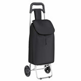 Vidaxl winkel trolley zwart 35 x 28 x 92 cm oxford stof