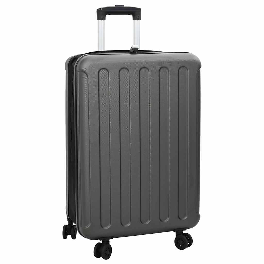 Vidaxl koffer met slot donkergrijs 43 x 27 x 66 cm abs kunststof