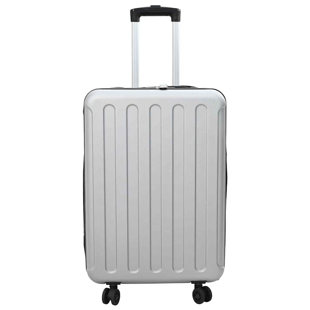 Vidaxl koffer met slot zilver 43 x 27 x 66 cm abs kunststof