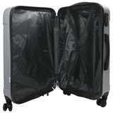 Vidaxl koffer met slot 3 pcs zilver 50 x 31 x 78 cm abs kunststof