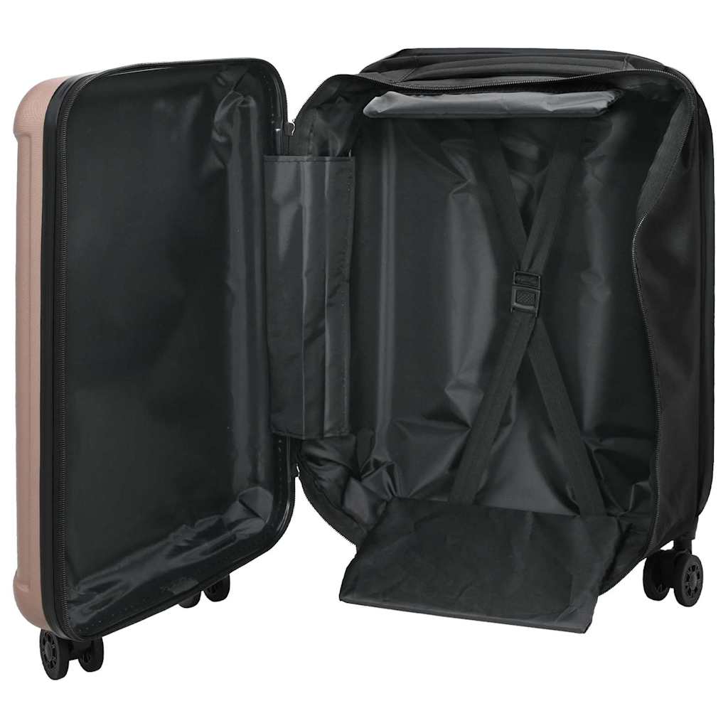 Vidaxl koffer met slot roségoud 34 x 23 x 55.5 cm abs kunststof