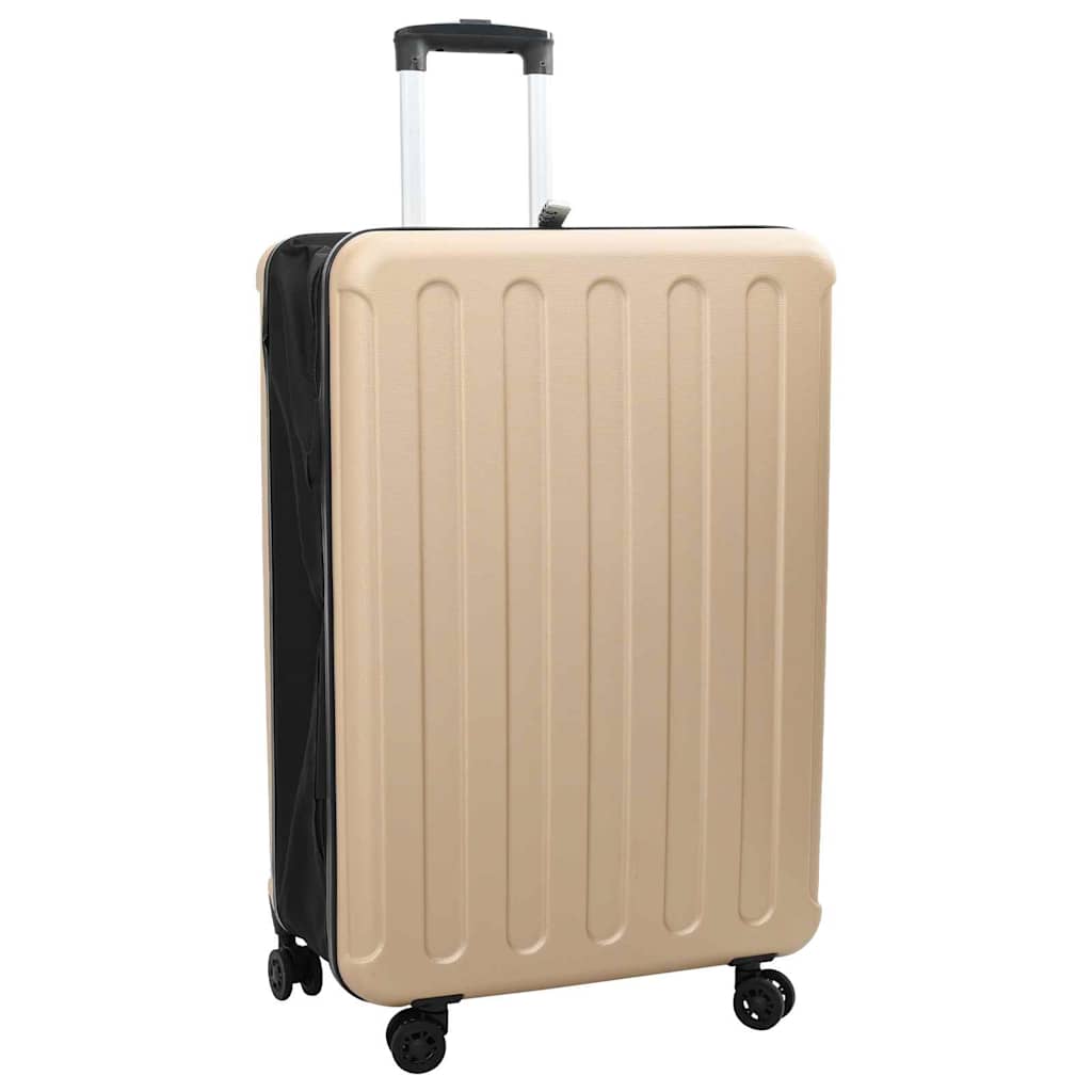 Vidaxl koffer met slot champagne 50 x 30 x 76 cm abs kunststof