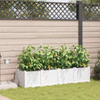 Vidaxl plantenbak 4 st wit 160 x 40 x 37,5 cm pp