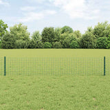 Vidaxl afrasteringspaal 5 pcs groen 80 cm staal