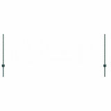 Vidaxl afrasteringspaal 5 pcs groen 120 cm staal