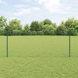 Vidaxl afrasteringspaal 5 pcs groen 140 cm staal