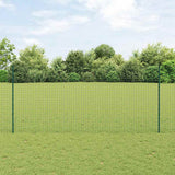 Vidaxl afrasteringspaal 5 pcs groen 140 cm staal