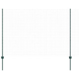 Vidaxl afrasteringspaal 5 pcs groen 150 cm staal