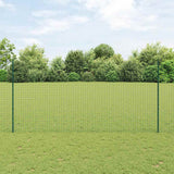 Vidaxl afrasteringspaal 5 pcs groen 160 cm staal