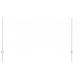 Vidaxl afrasteringspaal 11 pcs zilver 120 cm staal