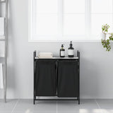 Vidaxl wasmand 2 vakken met plank grijs sonoma eiken