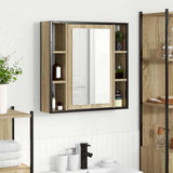 Vidaxl spiegelkast sonoma eiken 60 x 16 x 60 cm bewerkt hout