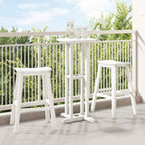 Vidaxl barkruk 2 st wit 52 x 43 x 73,5 cm hdpe