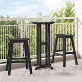 Vidaxl barkruk 2 st zwart 52 x 43 x 73,5 cm hdpe