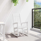 Vidaxl tuin schommelstoel wit hdpe