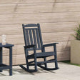 Vidaxl tuin schommelstoel marineblauw hdpe