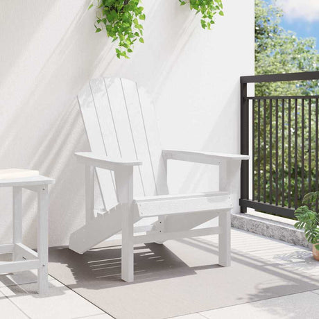 Vidaxl adirondack-stoel wit hdpe
