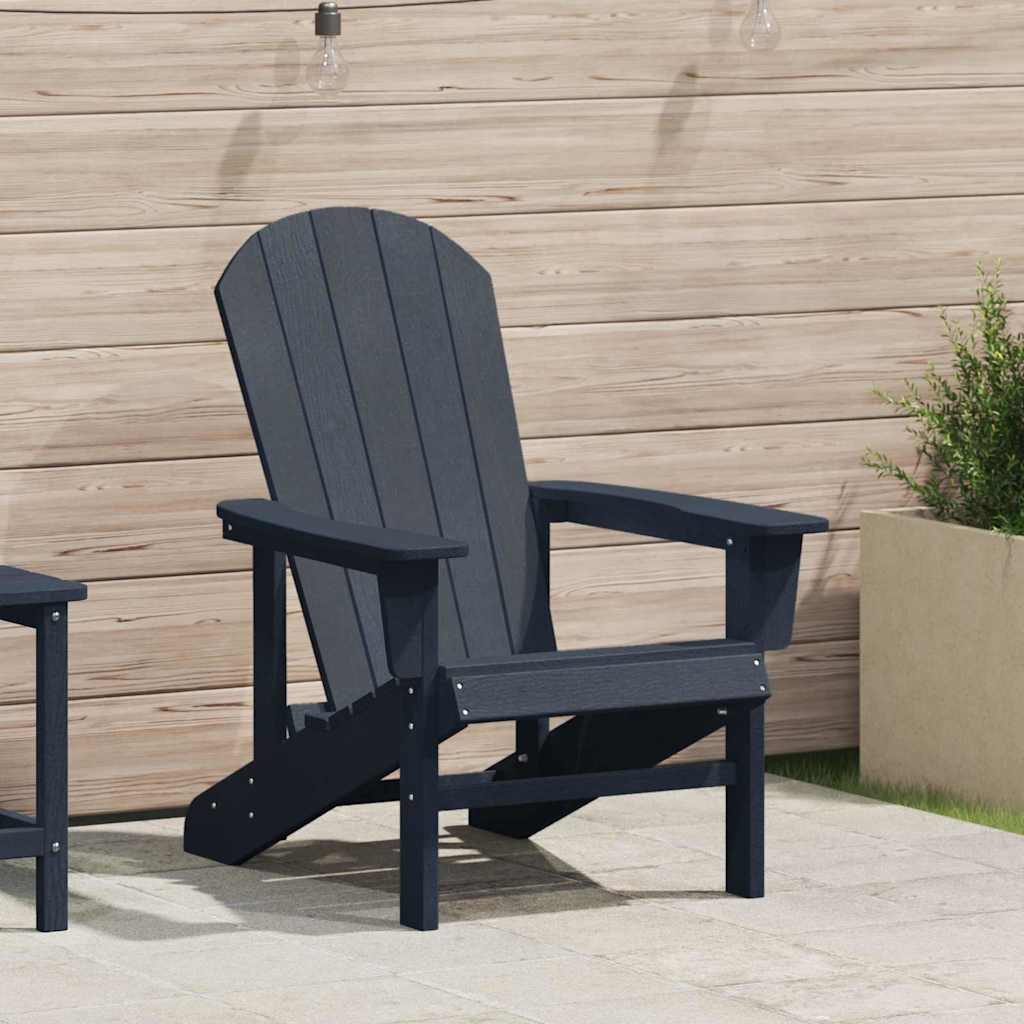 Vidaxl adirondack-stoel marineblauw hdpe