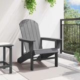 Vidaxl adirondack-stoel lichtgrijs hdpe
