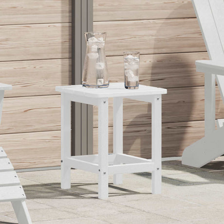 Vidaxl bijzettafel wit 38 x 38 x 46 cm polyetheen