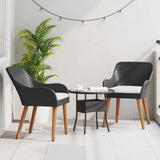 Vidaxl tuinstoel 2 st zwart poly rattan