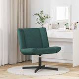 Vidaxl draaistoel donkergroen 63 x 75 x 76 cm stof