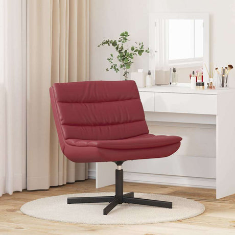 Vidaxl draaistoel wijnrood 63 x 75 x 76 cm kunstleer