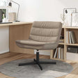 Vidaxl draaistoel cappuccino 63 x 75 x 76 cm kunstleer