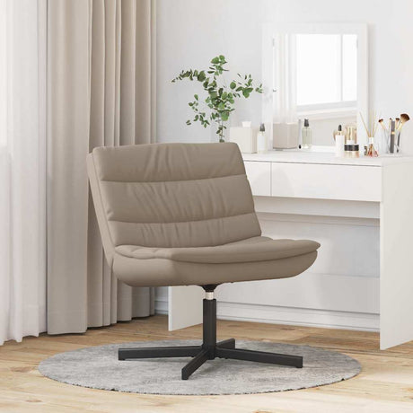 Vidaxl draaistoel cappuccino 63 x 75 x 76 cm kunstleer