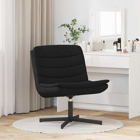 Vidaxl draaistoel zwart 63 x 75 x 76 cm stof