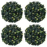 Vidaxl kunstbuxusballen met led-verlichting 4 st 12 cm groen