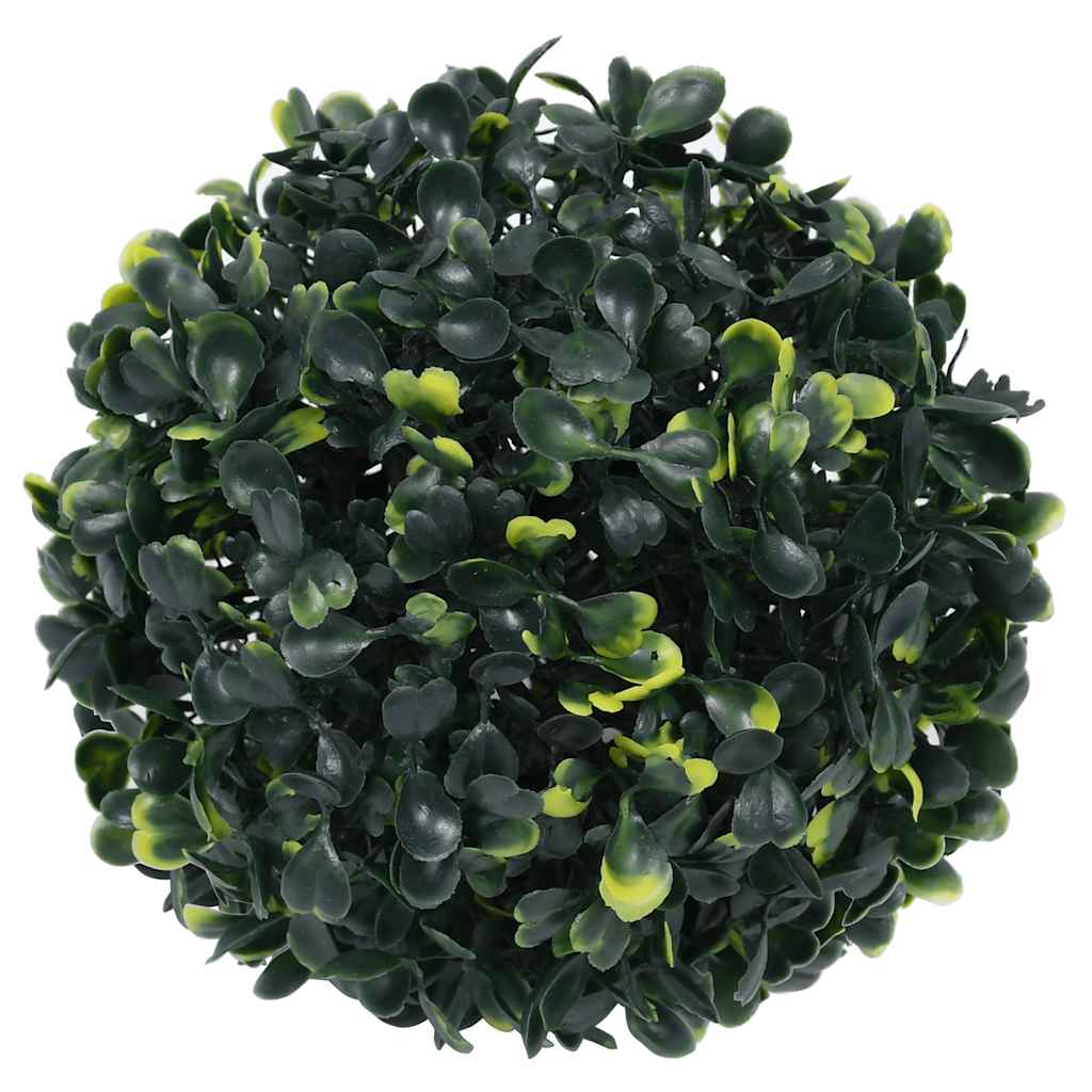 Vidaxl kunstbuxusballen met led-verlichting 2 st 22 cm groen