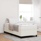 Vidaxl boxspringbed crèmekleurig 90 x 200 cm katoen stof