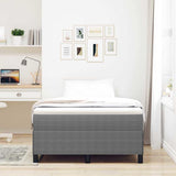 Vidaxl boxspringbed lichtgrijs 120 x 190 cm katoen stof