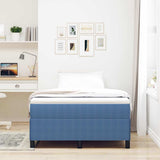 Vidaxl boxspringbed blauw 120 x 200 cm katoen stof