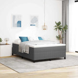 Vidaxl boxspringbed lichtgrijs 160 x 200 cm katoen stof