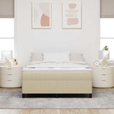 Vidaxl boxspringbed grijs groen 160 x 200 cm katoen stof