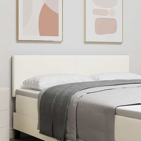 Vidaxl hoofdbord crème 160 cm katoen stof