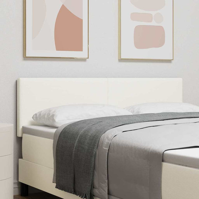 Vidaxl hoofdbord crème 160 cm katoen stof