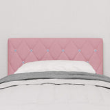 Vidaxl hoofdbord roze 80 cm fluweel