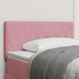 Vidaxl hoofdbord roze 90 cm fluweel