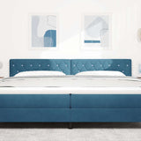 Vidaxl hoofdbord donkerblauw 200 cm fluweel