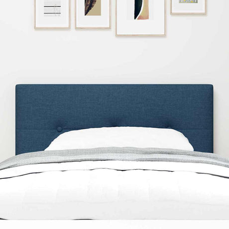 Vidaxl in hoogte verstelbaar hoofdbord met hoofdeinde blauw 80 cm stof