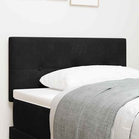 Vidaxl hoofdbord zwart 90 cm fluweel