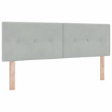 Vidaxl hoofdbord lichtgrijs 160 cm fluweel