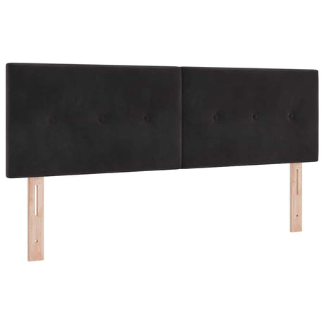 Vidaxl hoofdbord zwart 160 cm fluweel