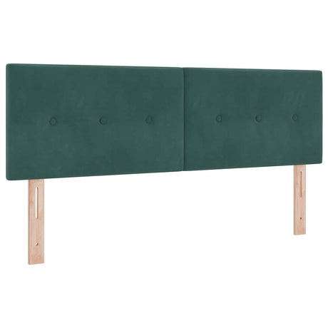 Vidaxl hoofdbord donkergroen 160 cm fluweel