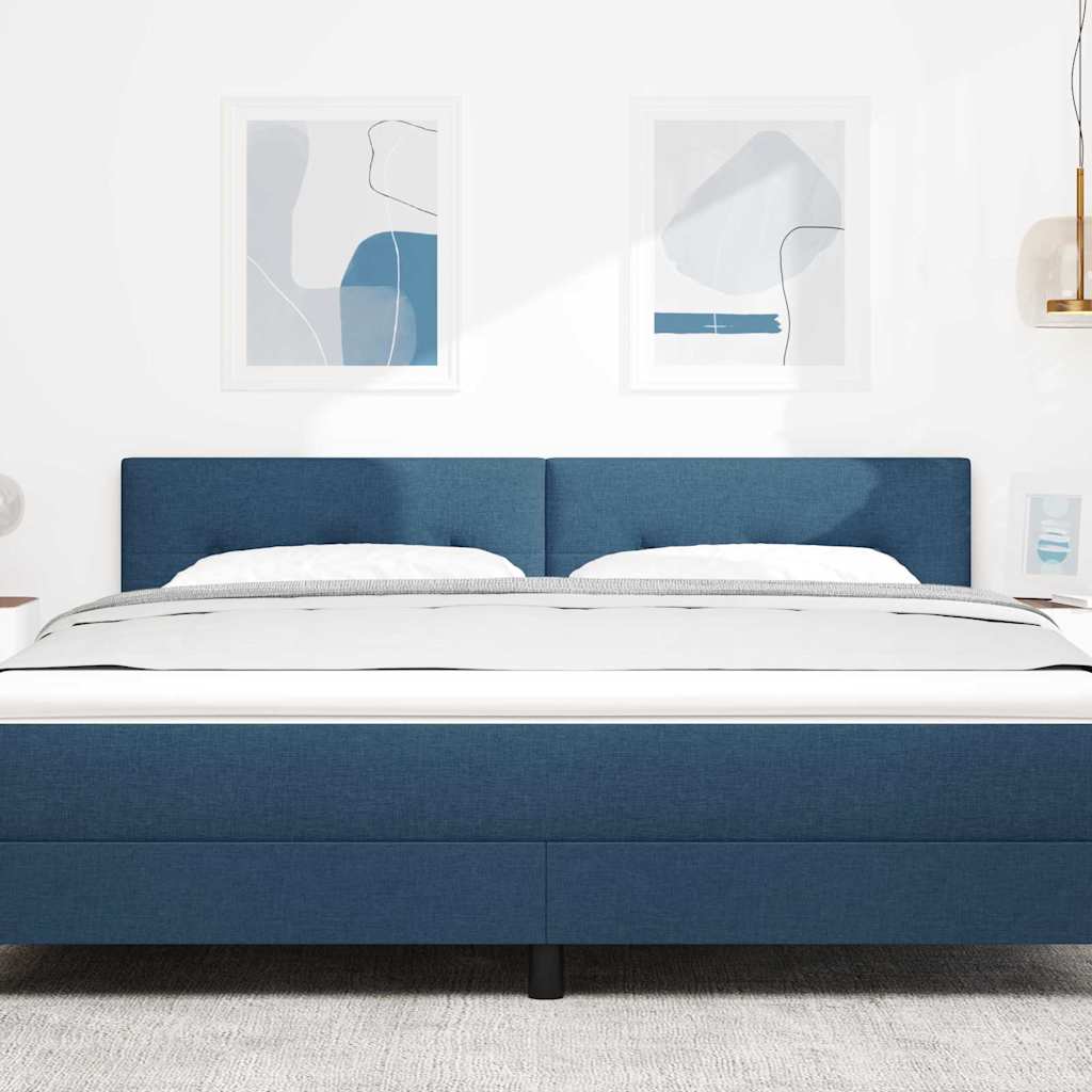 Vidaxl in hoogte verstelbaar hoofdbord blauw 180 cm stof